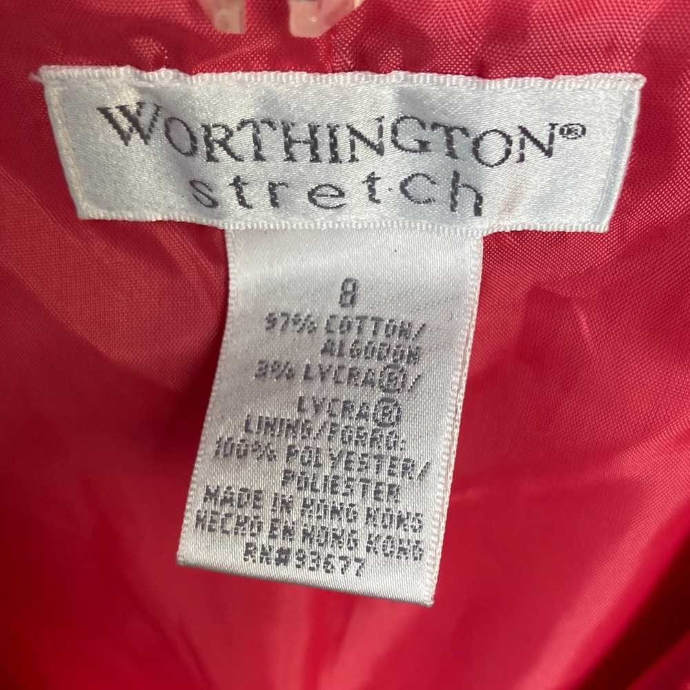Vintage Y2K worthington stretch lined blazer office jacket - Picture 10 of 14